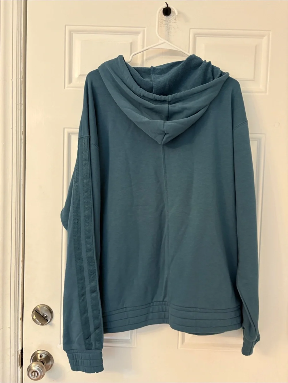 NWT men’s adidas Basketball Grey blue hoodie sz large